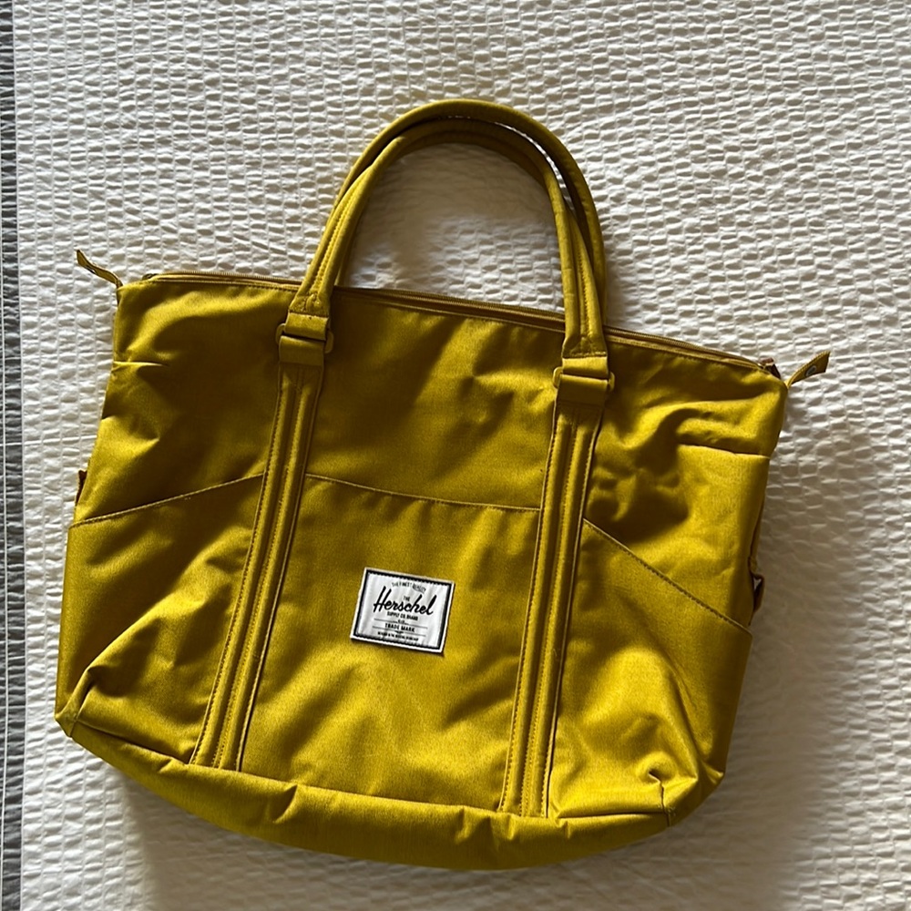 Herschel tote bag mustard yellow